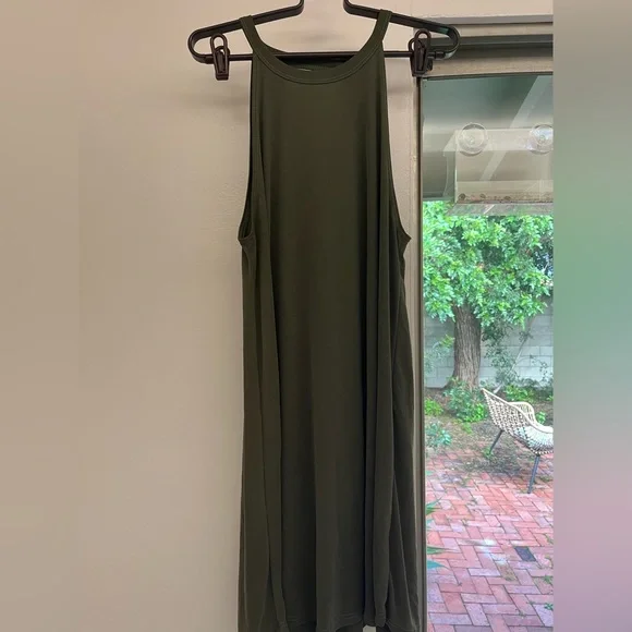 slim fit dress slacks Mac Duggal Long Sleeve High Neck Pleated Dress